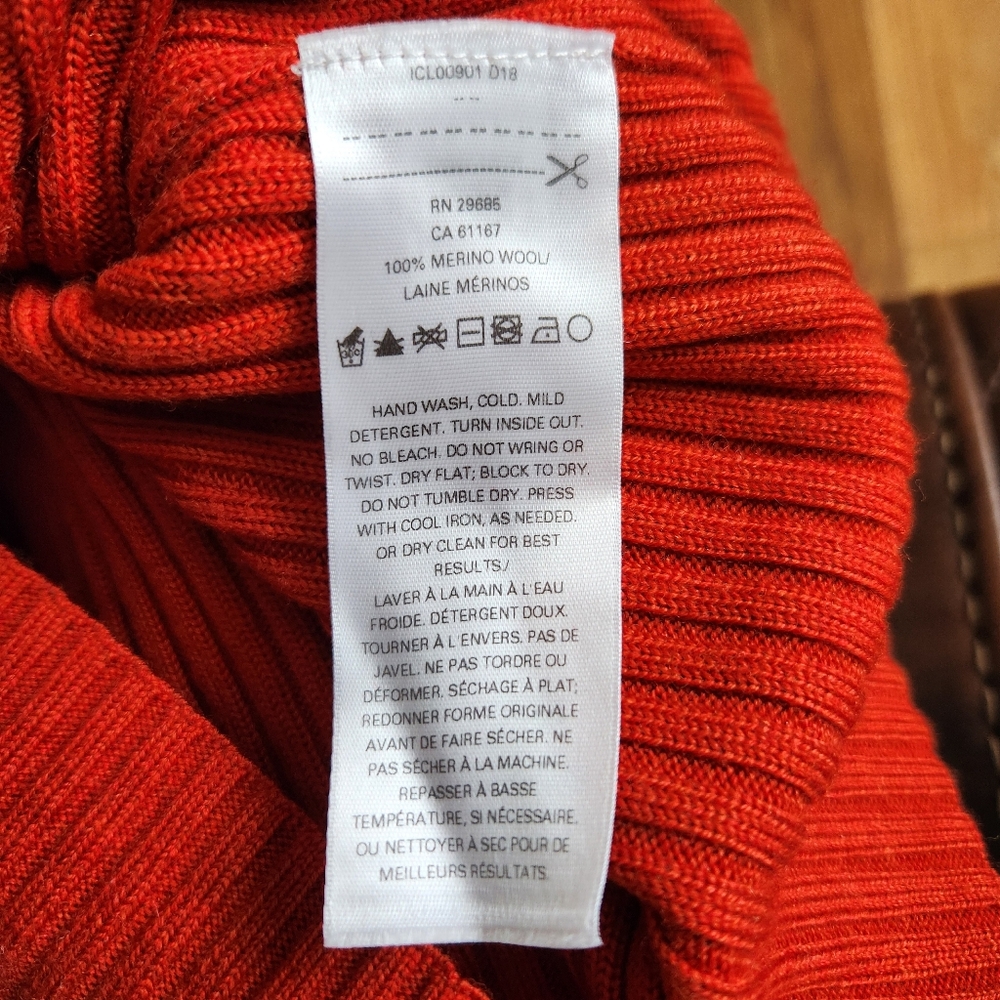 Pendleton Wool Ribbed Top XS - Picture 5 of 5